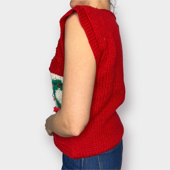 80s Ratio Holiday Sweater Vest - Picture 4 of 5